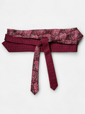Tie Belt ‘Bordeaux Paisley’