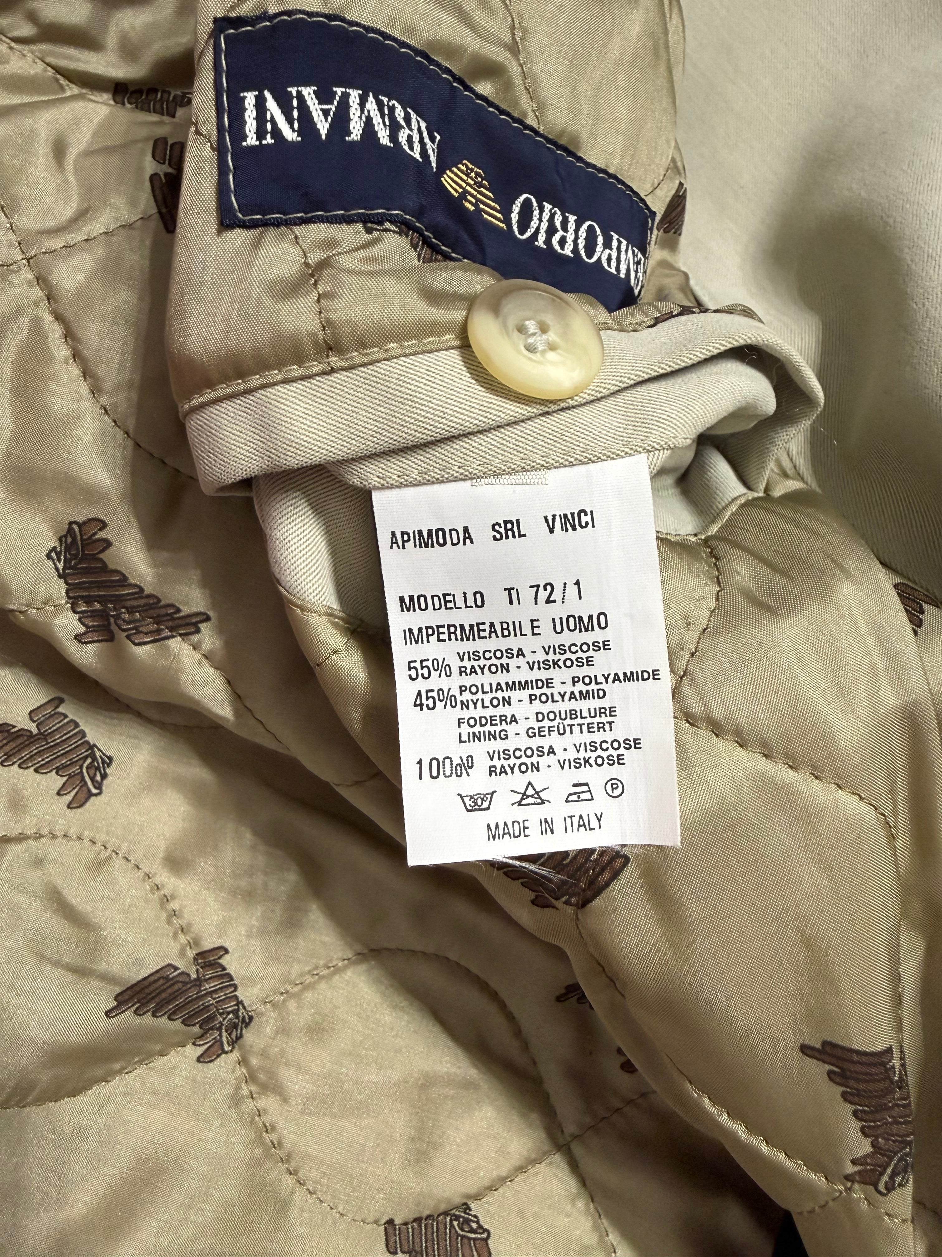 Cappotto impermeabile Emporio Armani