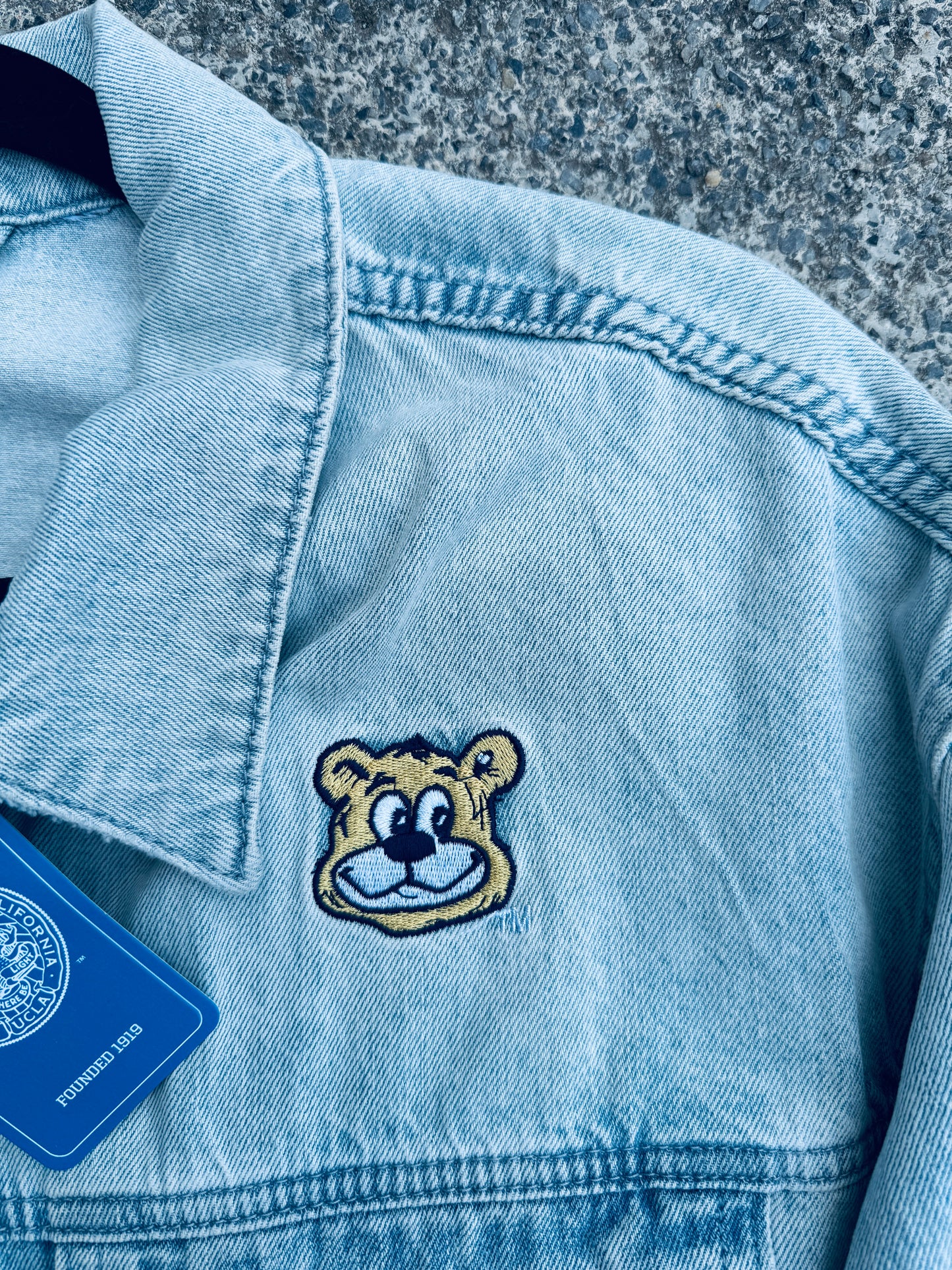 Giacca denim patch UCLA tg.M