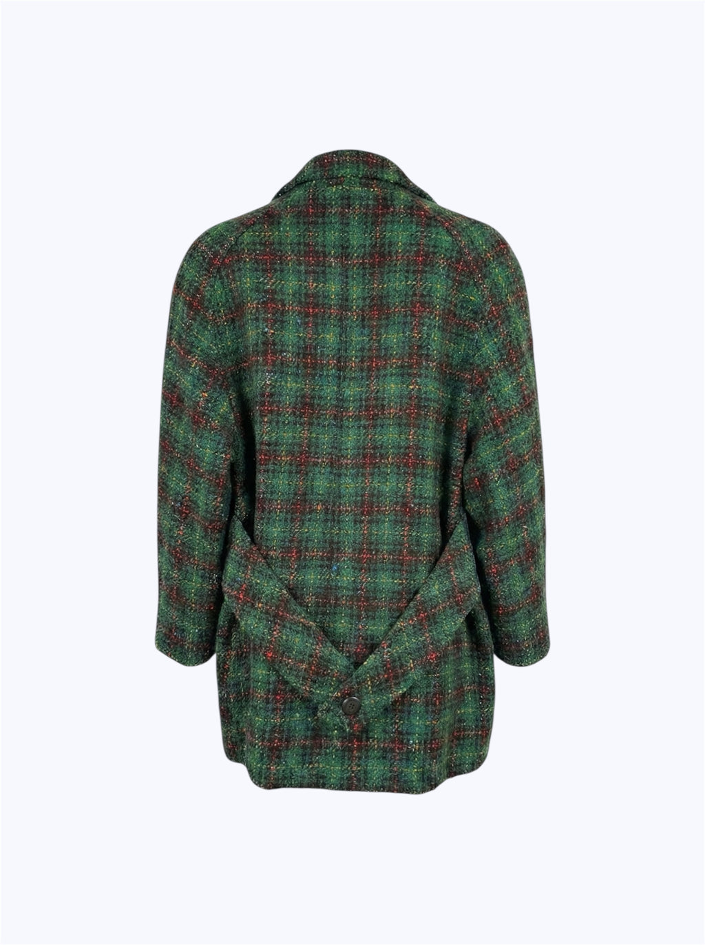 Cappotto vintage doppiopetto tartan