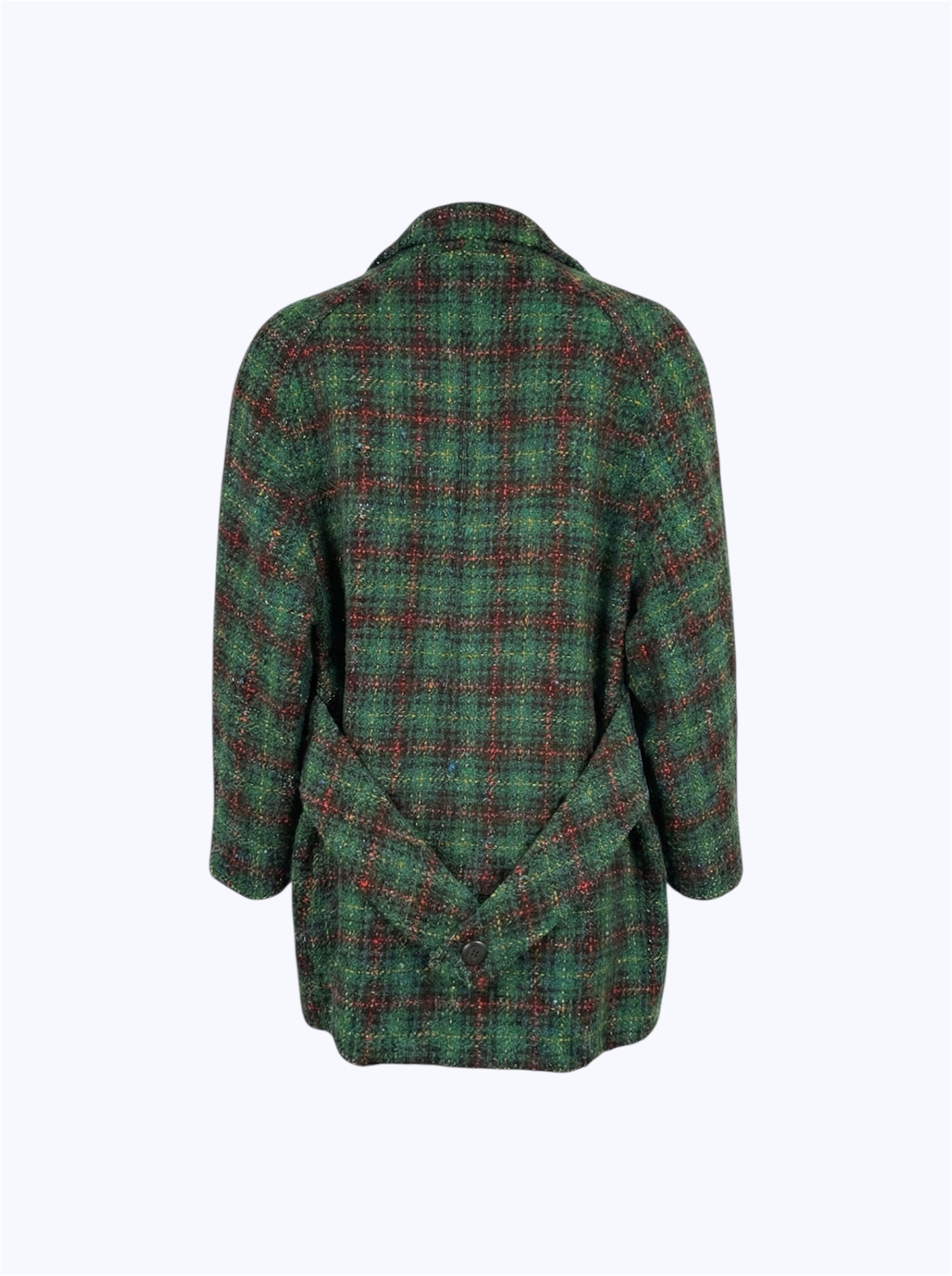 Cappotto vintage doppiopetto tartan
