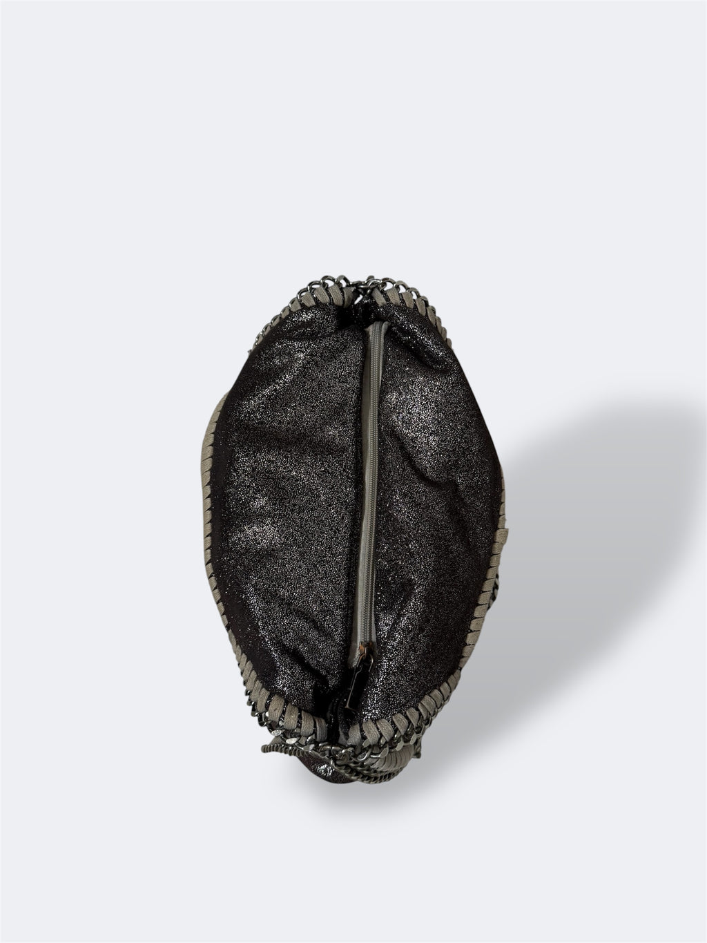 Borsa stella laminata argento tracolla