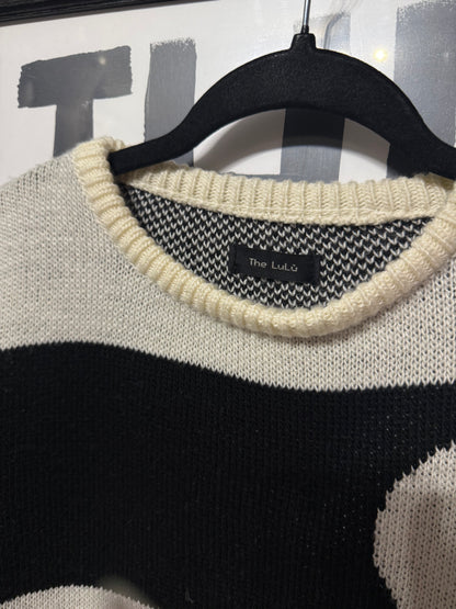 Pull girocollo righe cuore The Lulù