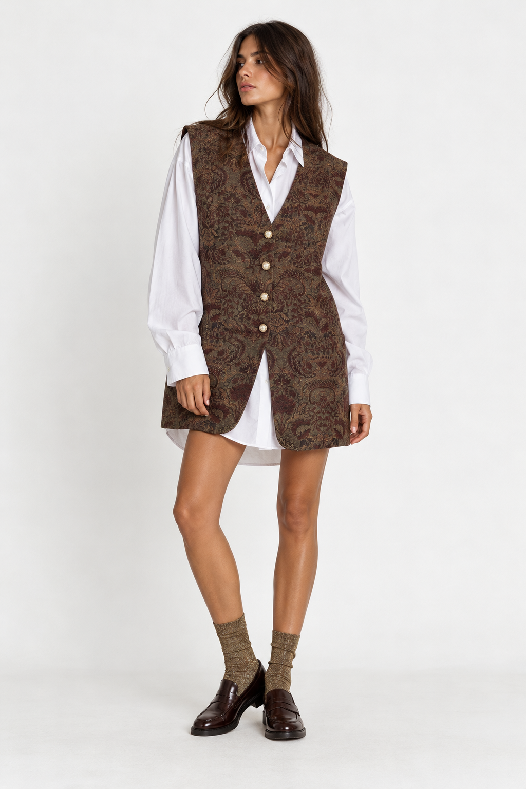 Gilet Vintage Jacquard