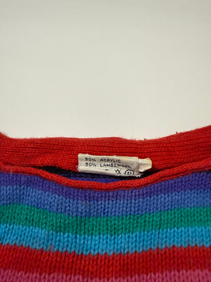 Maglioncino vintage winter fantasia righe