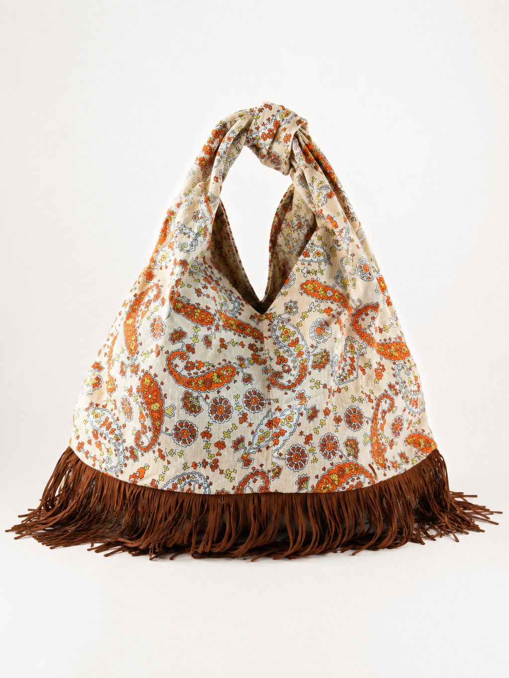 Borsa nodo ‘Paisley’ frange