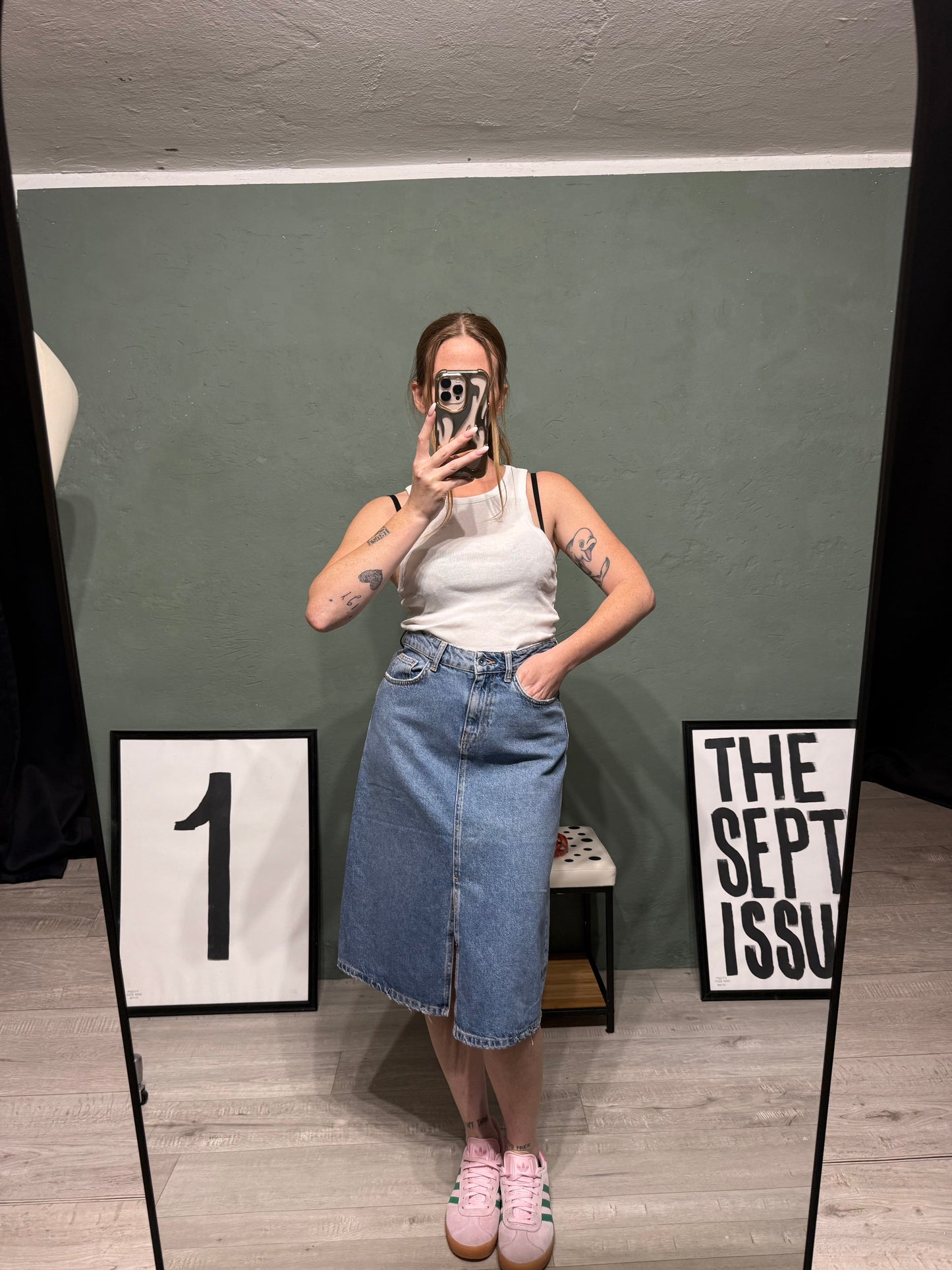 Longuette denim Zara