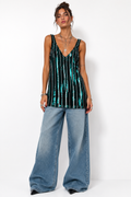 Maxi top paillettes