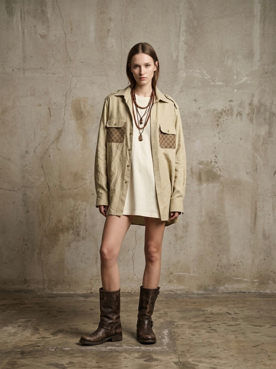Camicia ‘I’m too Gucci’ reworked
