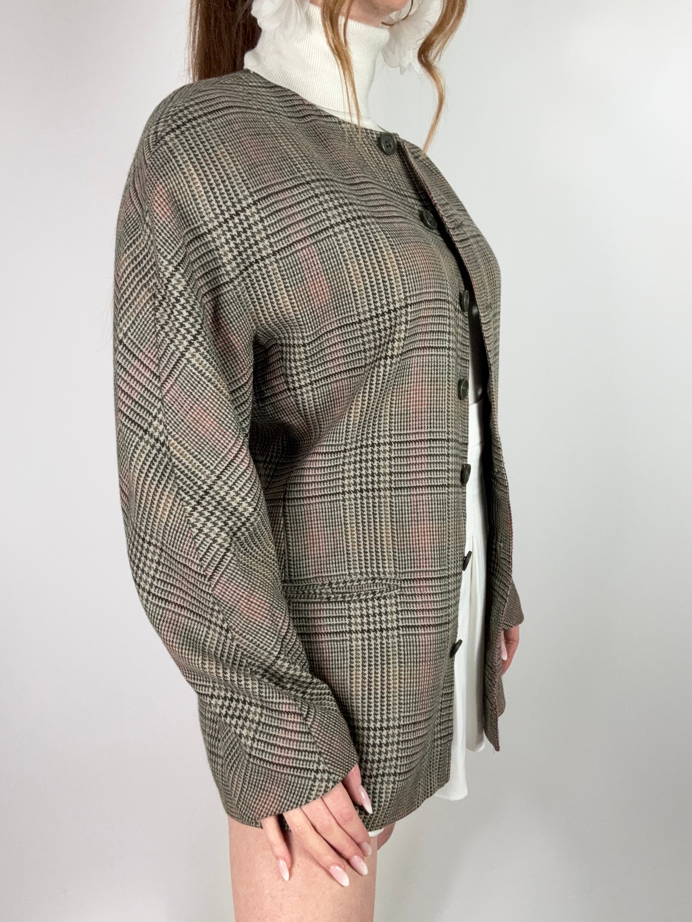 Blazer coreana pied de poule tg.L