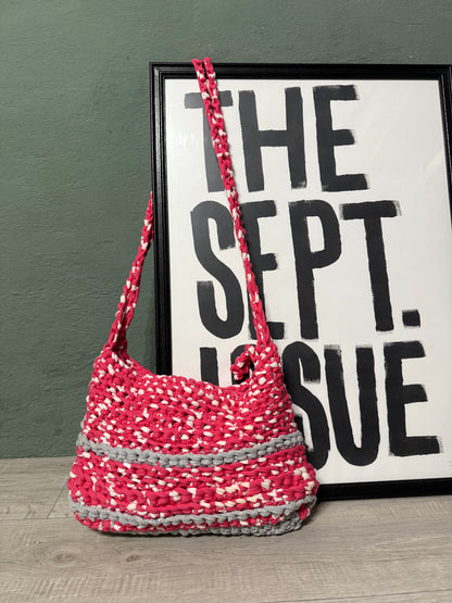 Borsa a spalla-tracolla crochet uncinetto