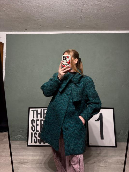 Cappotto tweed Lana Mohair