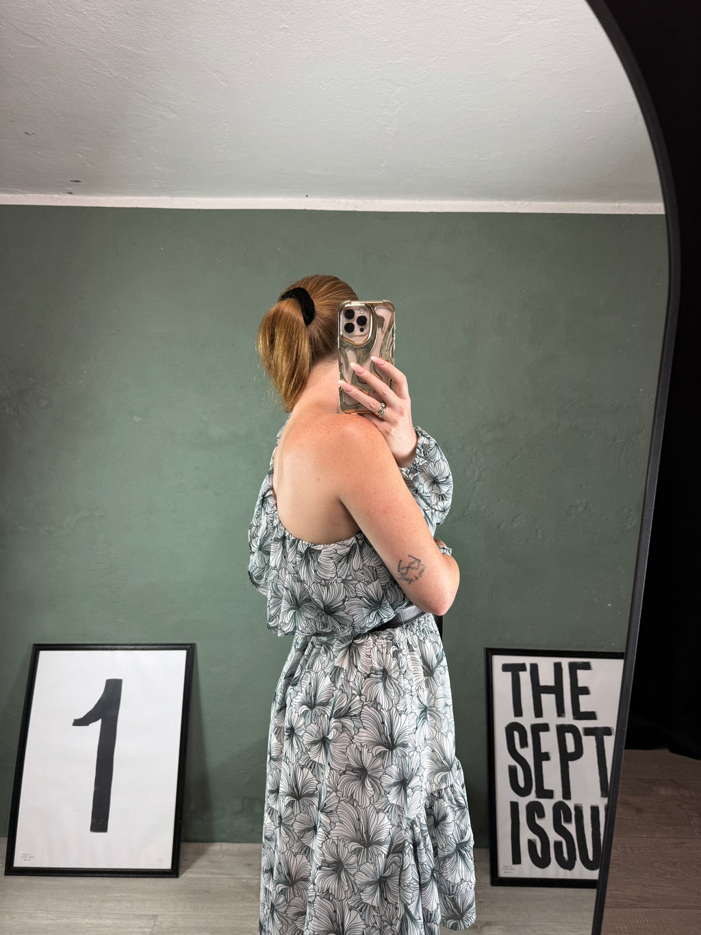 Abito asimmetrico fantasia Revise tg.L