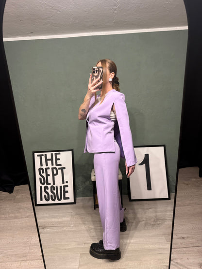 Tailleur blazer - pantalone lavanda Rinascimento