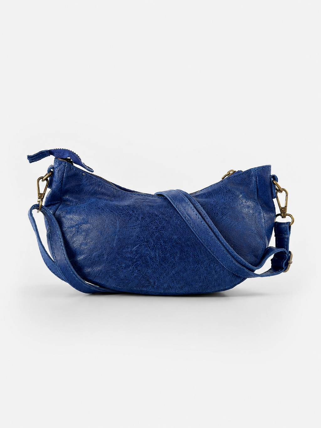 Borsa tracolla mezzaluna in pelle