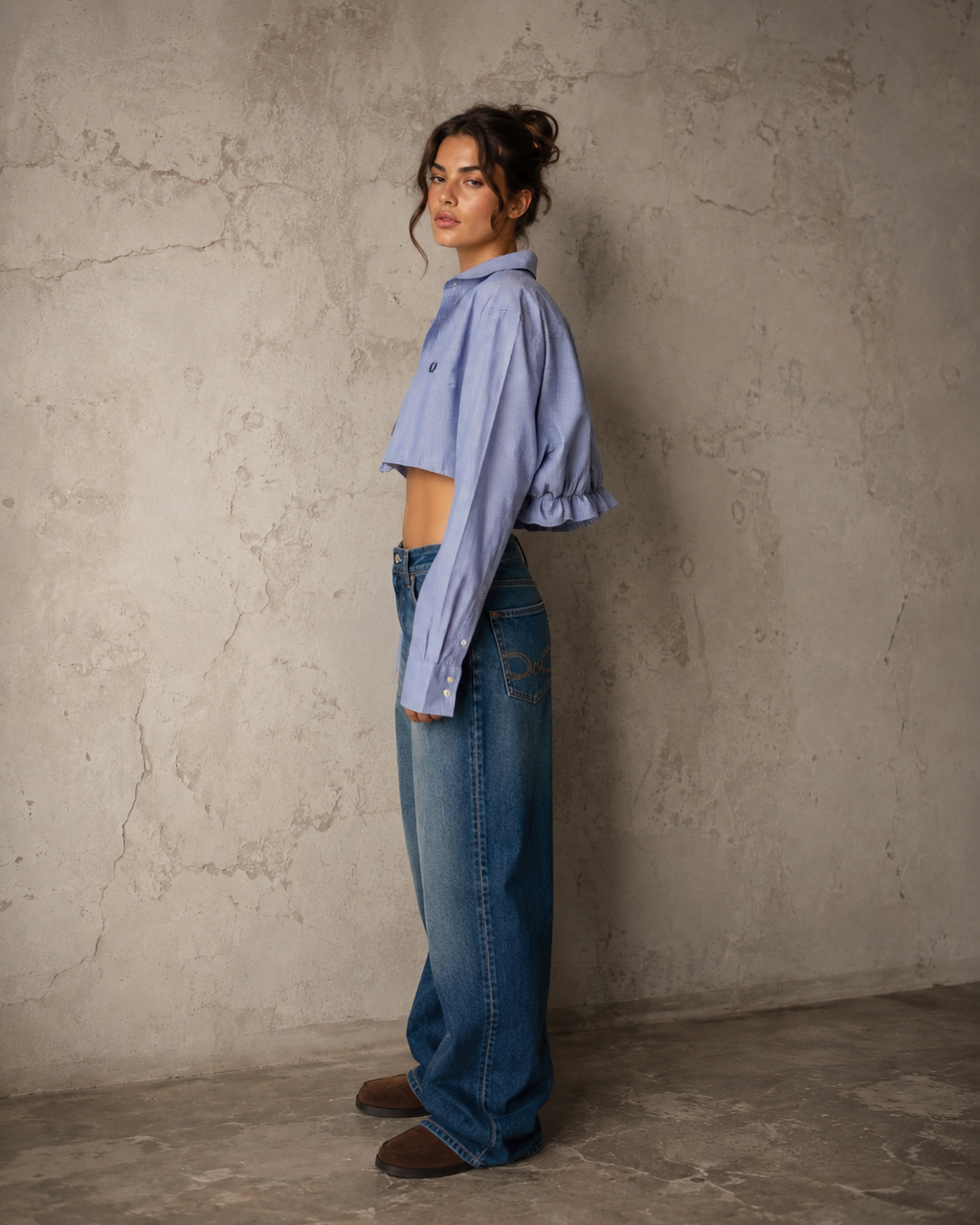 Camicia Vichy Fred Perry rouge reworked