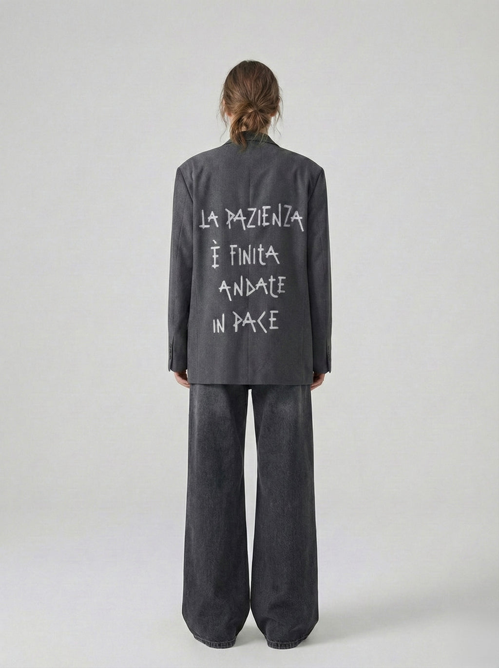 Blazer ‘La pazienza è finita’ handmade