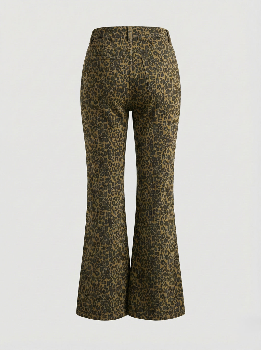 Jeans palazzo maculato elasticizzato