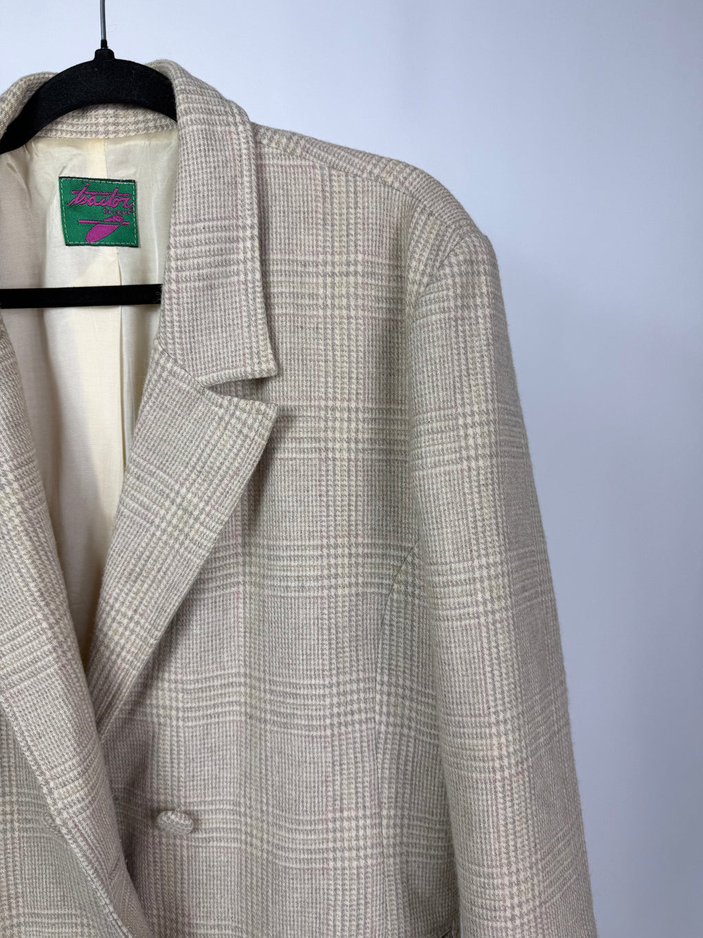 Blazer vintage doppiopetto pied de poule tg.L