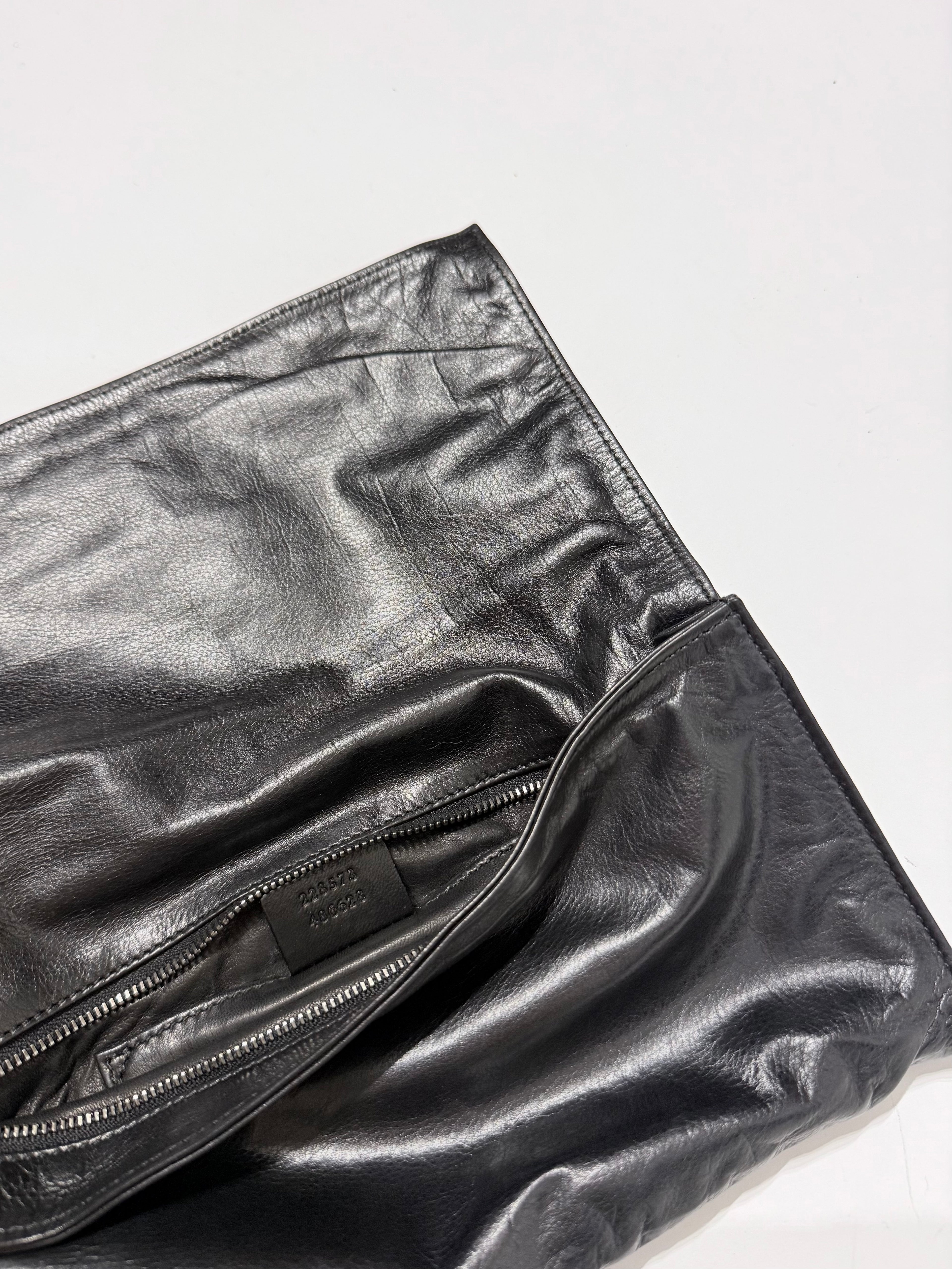 Pochette vintage in pelle Gucci