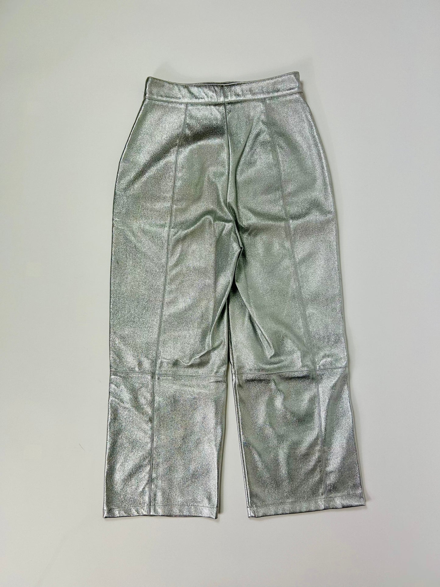 Pantalone cropped laminato Bershka tg.XS