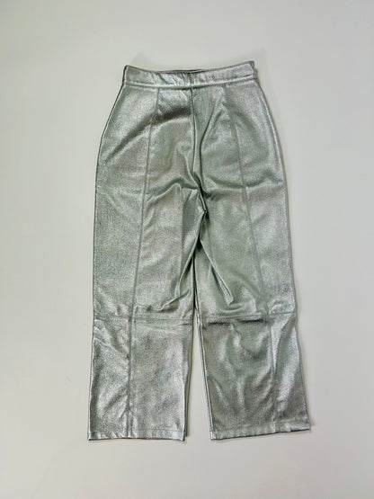Pantalone cropped laminato Bershka tg.XS