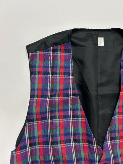 Panciotto vintage tartan tg.XL