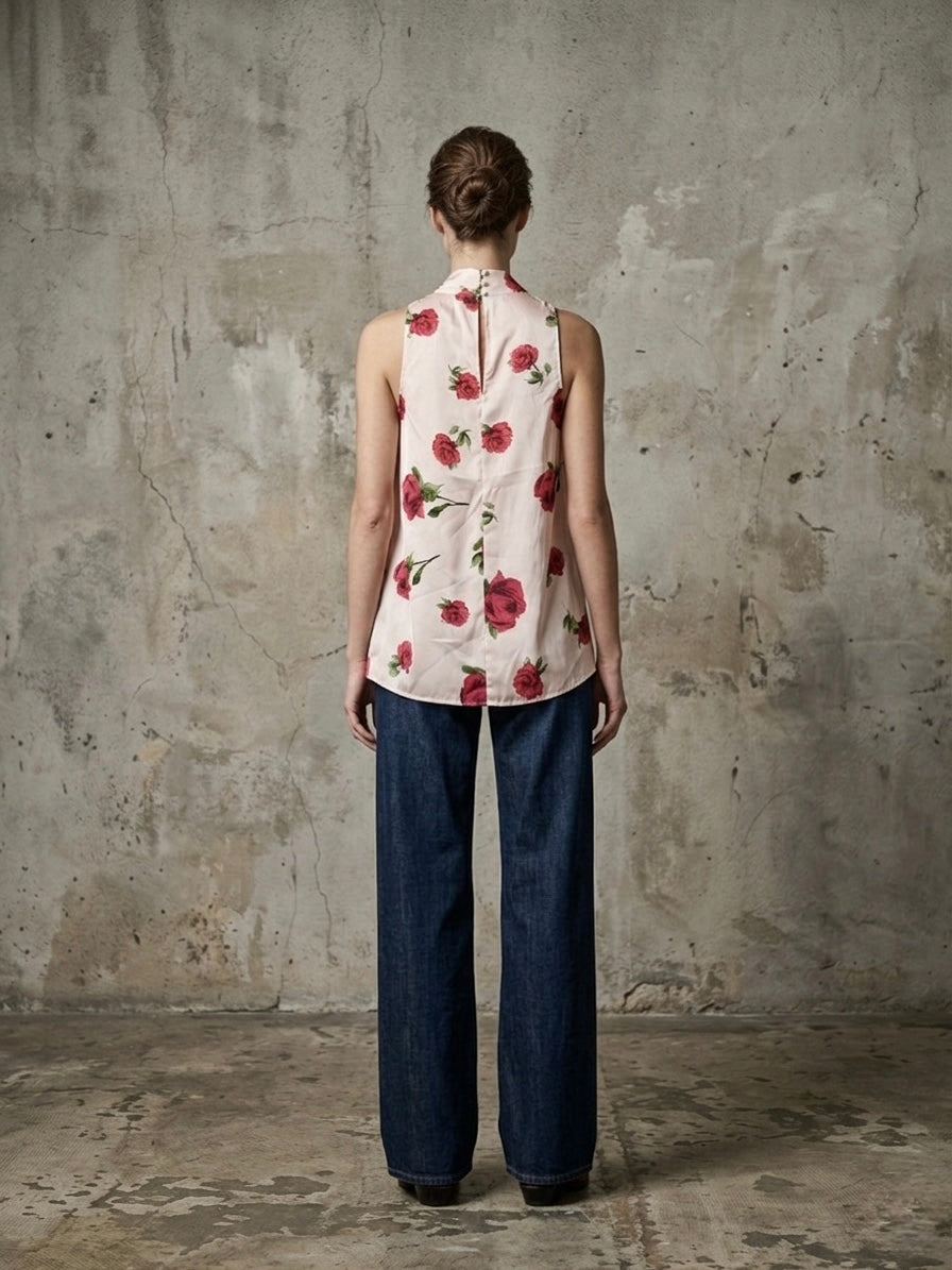 Blusa fantasia fiori MNG