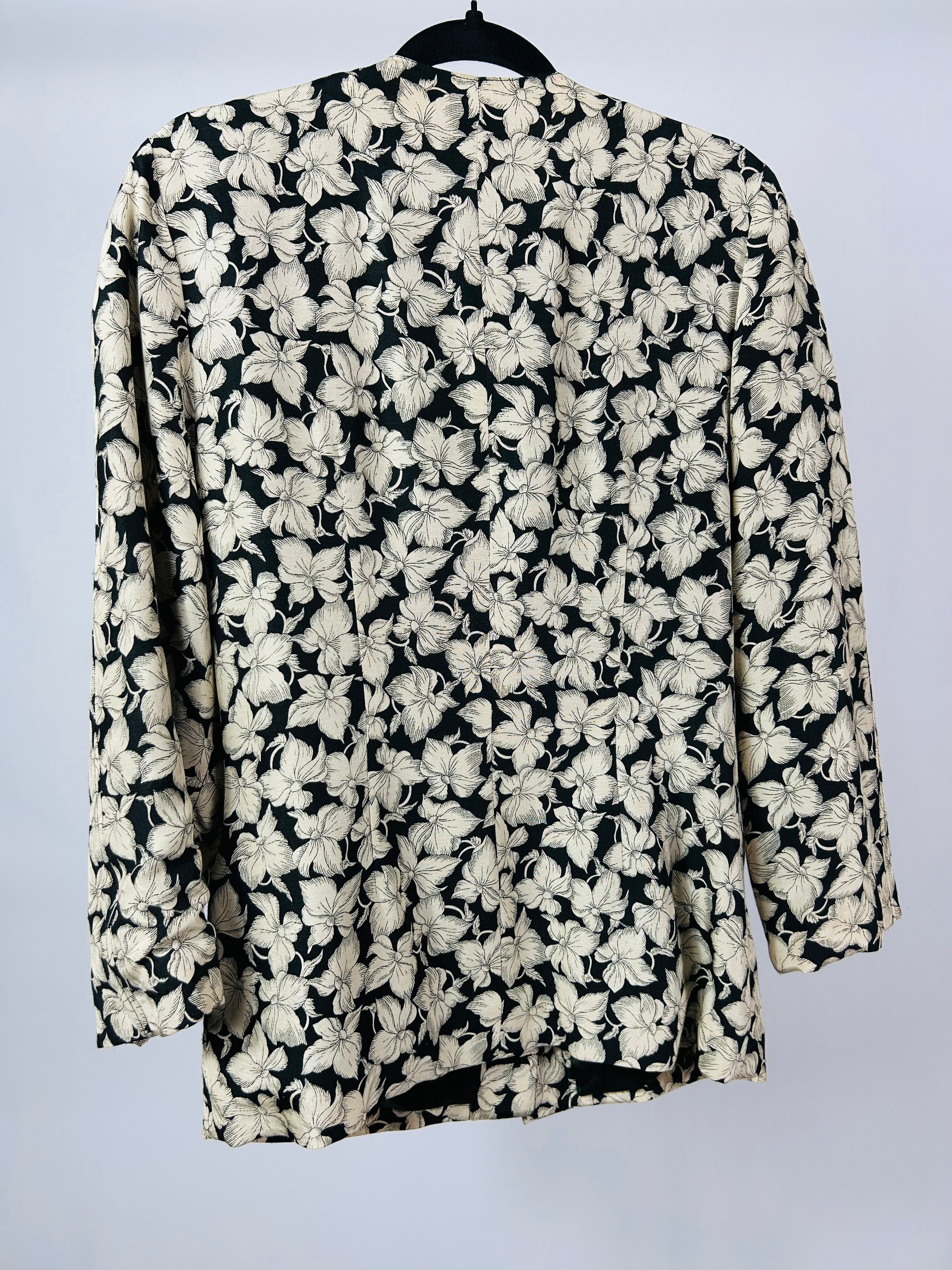 Blazer fantasia fiori tg.M vintage