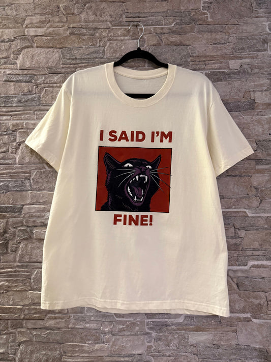 T-shirt ‘I’m fine! Handmade