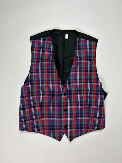 Panciotto vintage tartan tg.XL