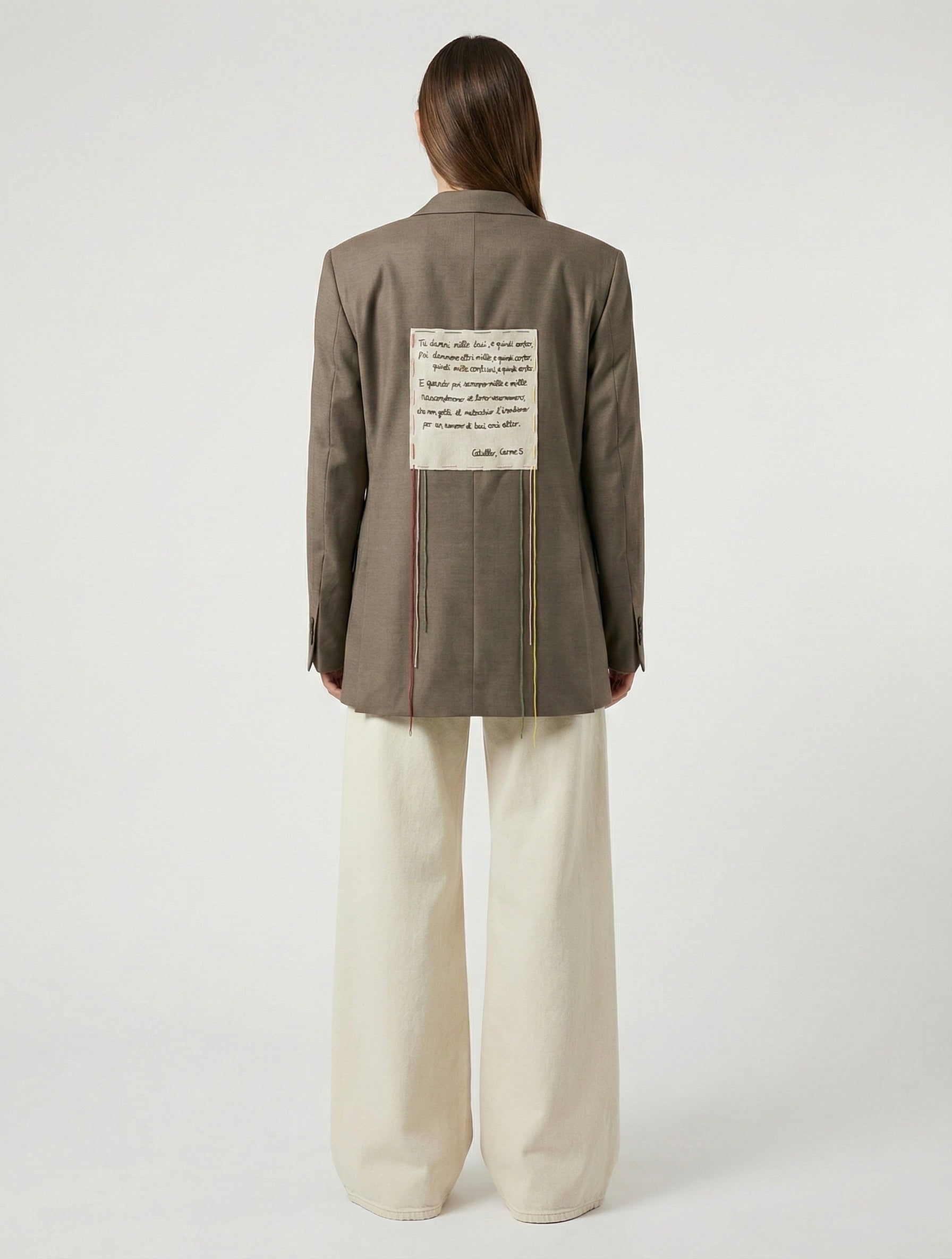 Blazer poesia ‘Carme V Catullo’ handmade