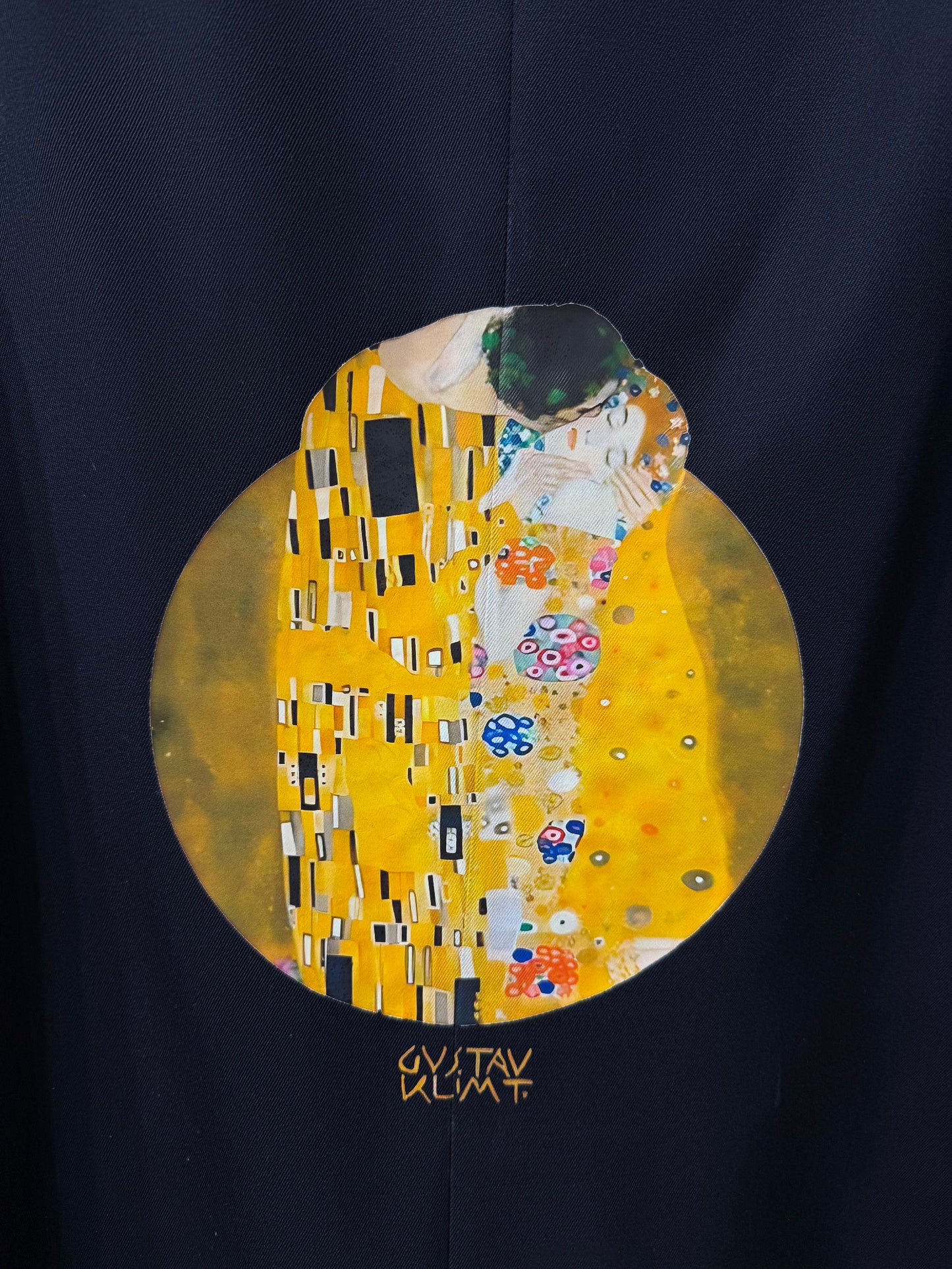 Blazer doppiopetto ‘Il bacio’ Klimt handmade