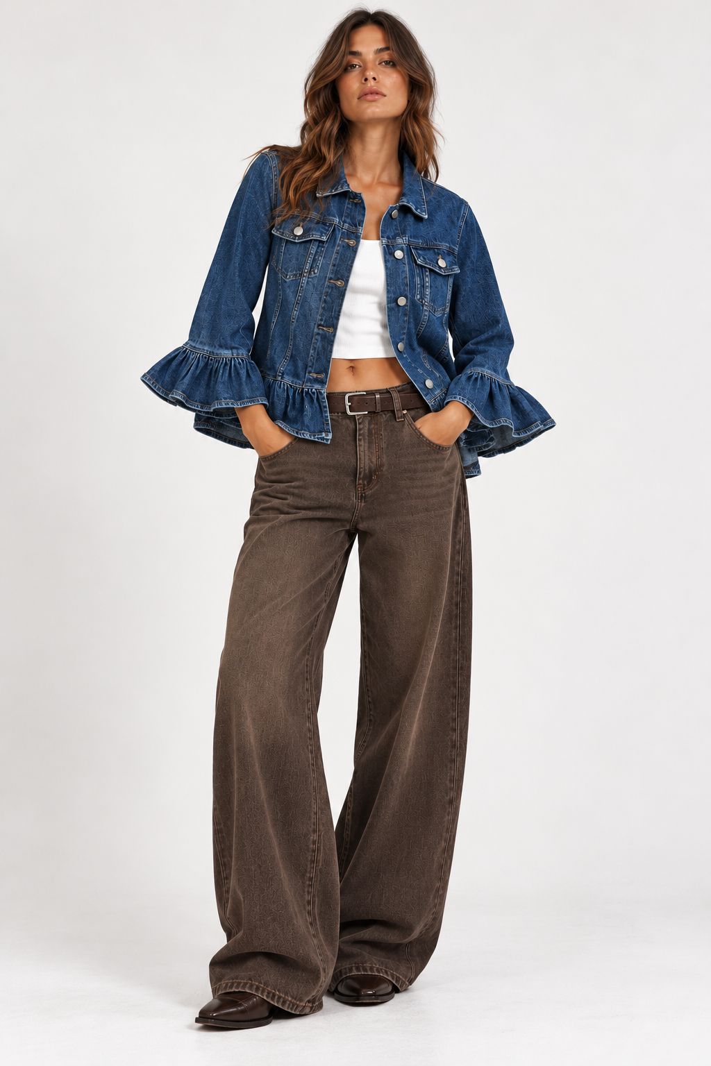 Giacca denim rouge