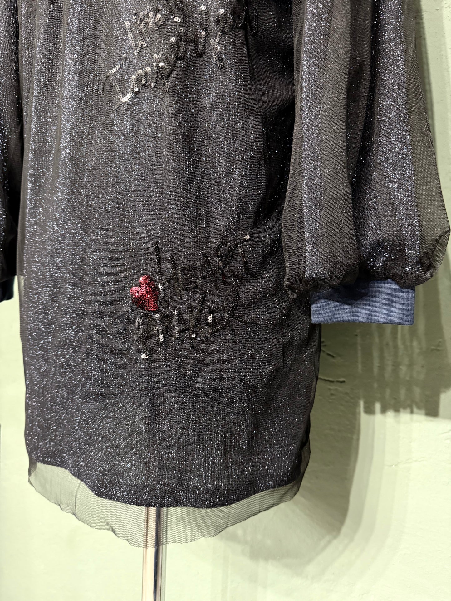 Abito/maxi maglia !M?ERFECT lurex scritte