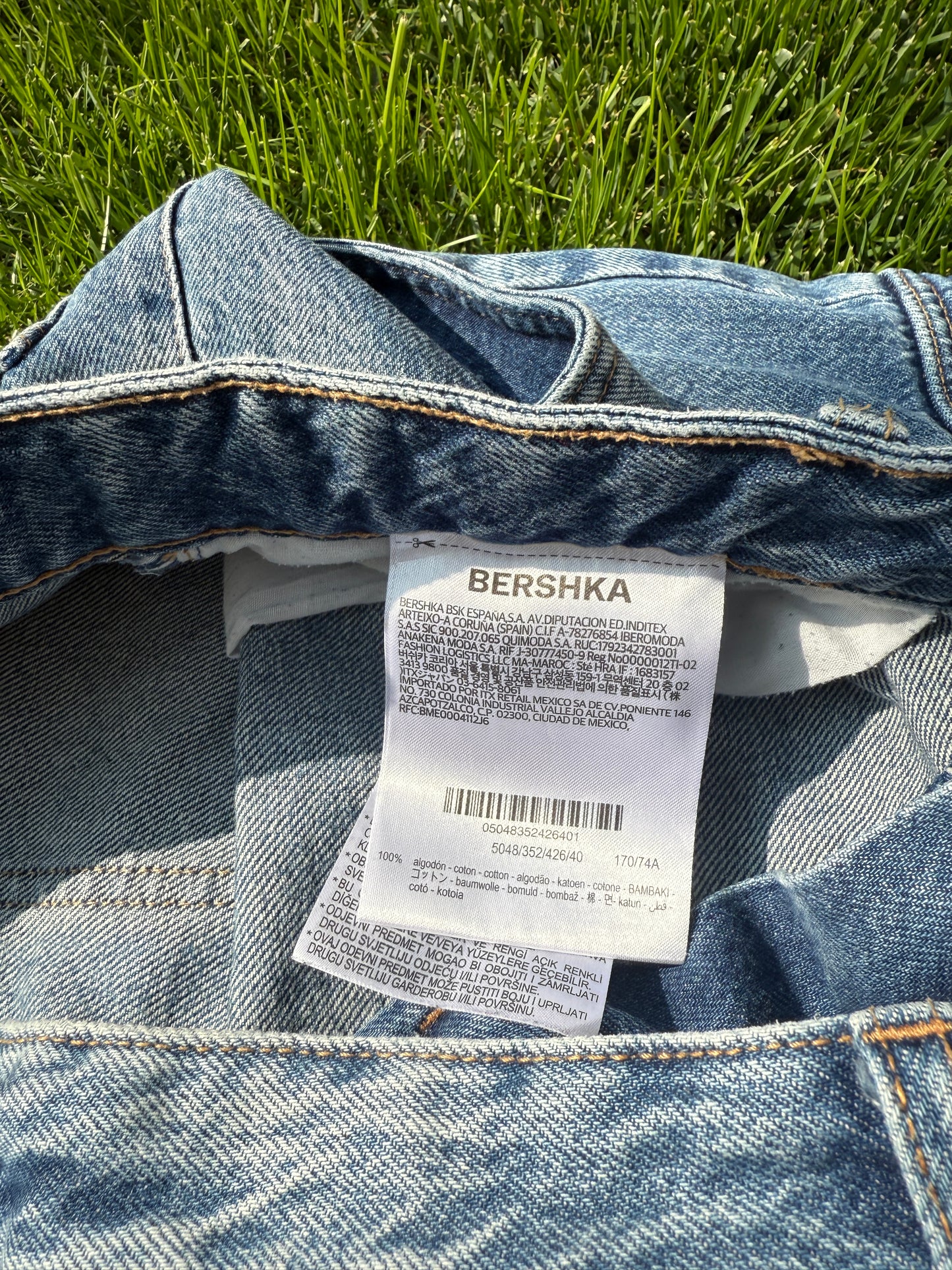 Jeans baggy cargo tg.L