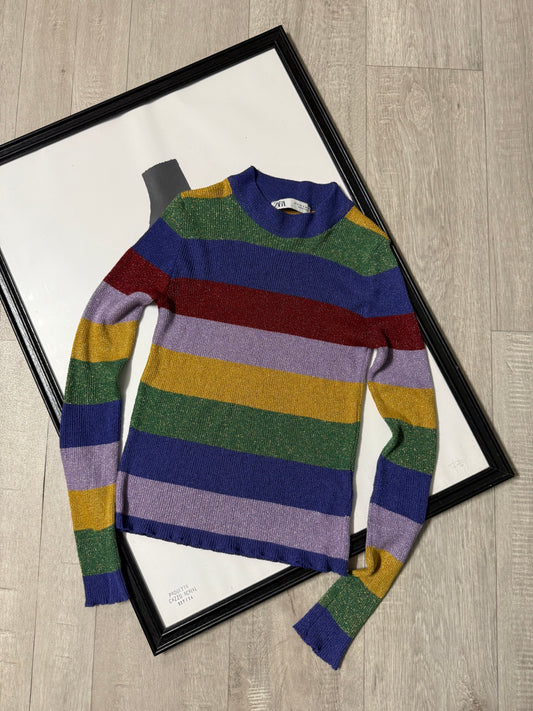 Maglia righe multicolor