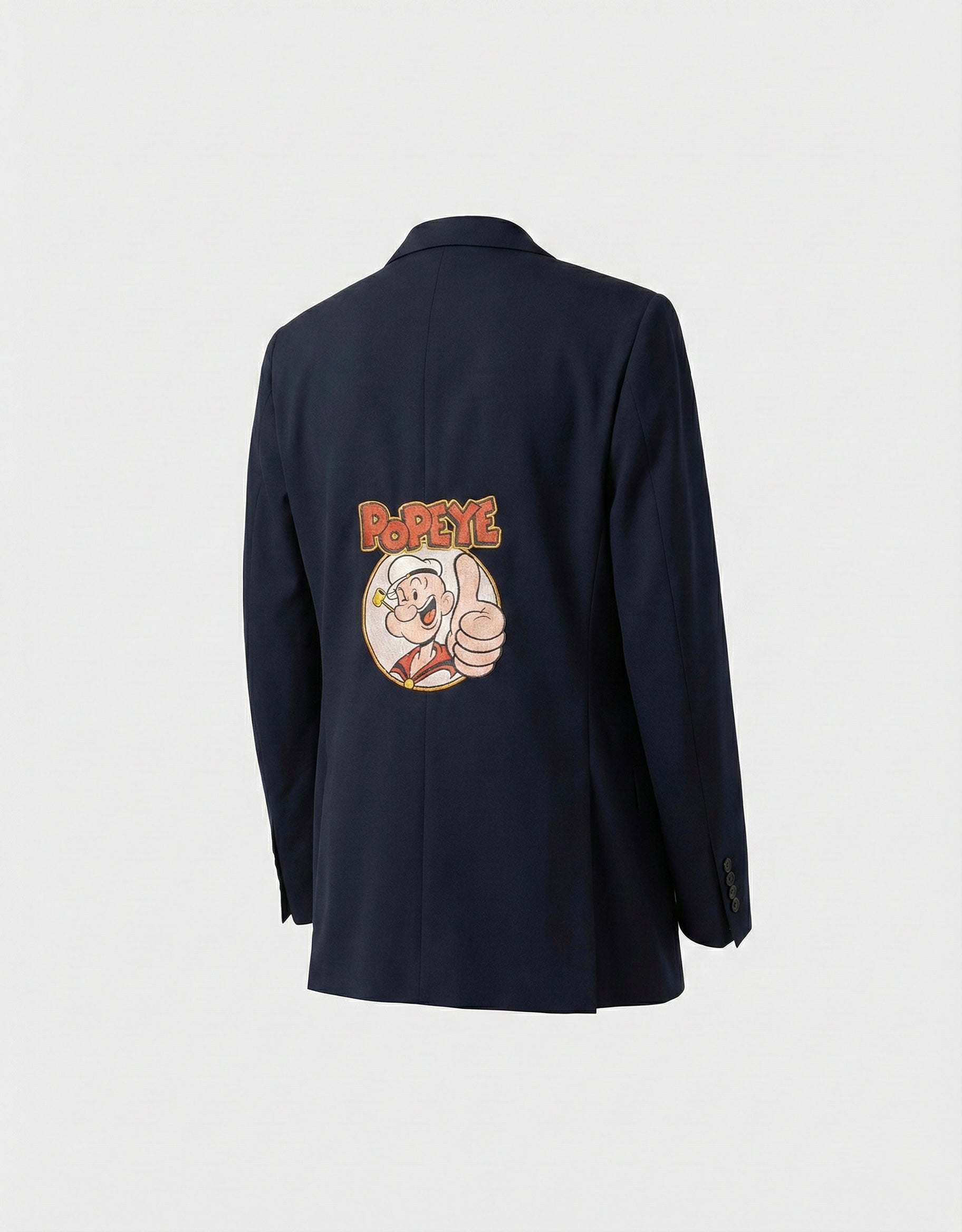 Blazer vintage doppiopetto ‘Popeye’ handmade blu navy