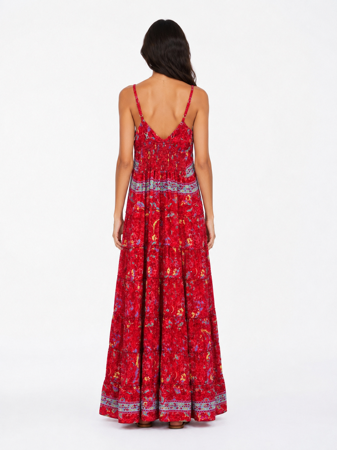Abito fantasia indiana bohemian style 70% seta