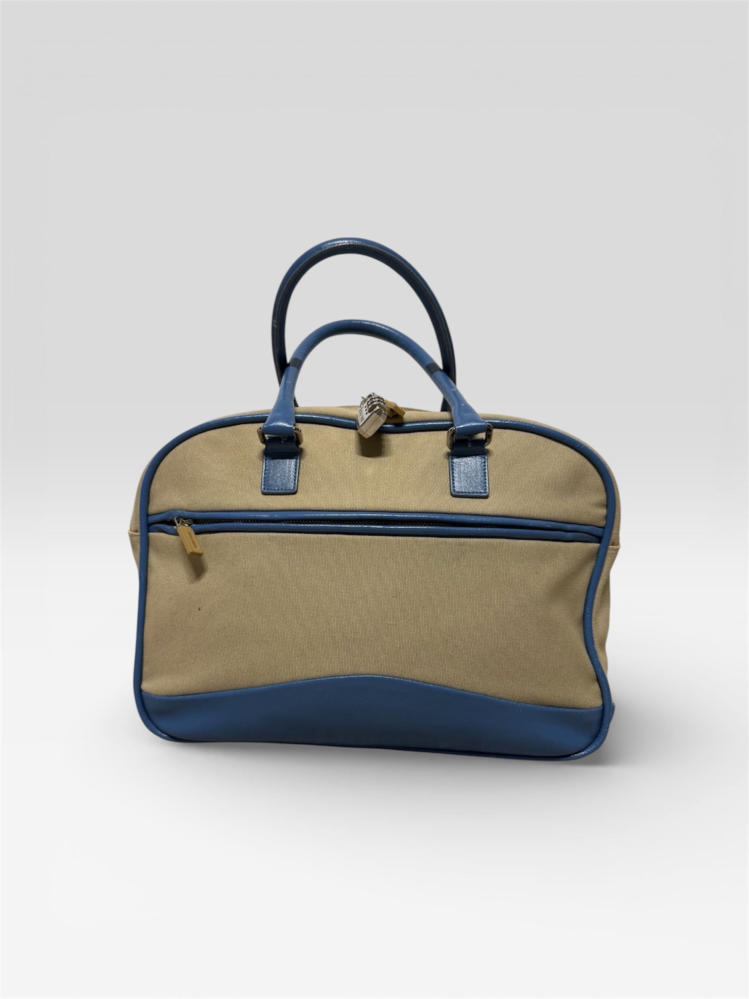 Borsa bowling tela e pelle Miu Miu