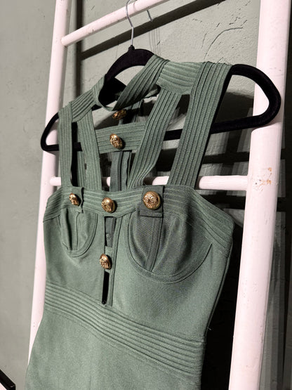Abito bandage verde