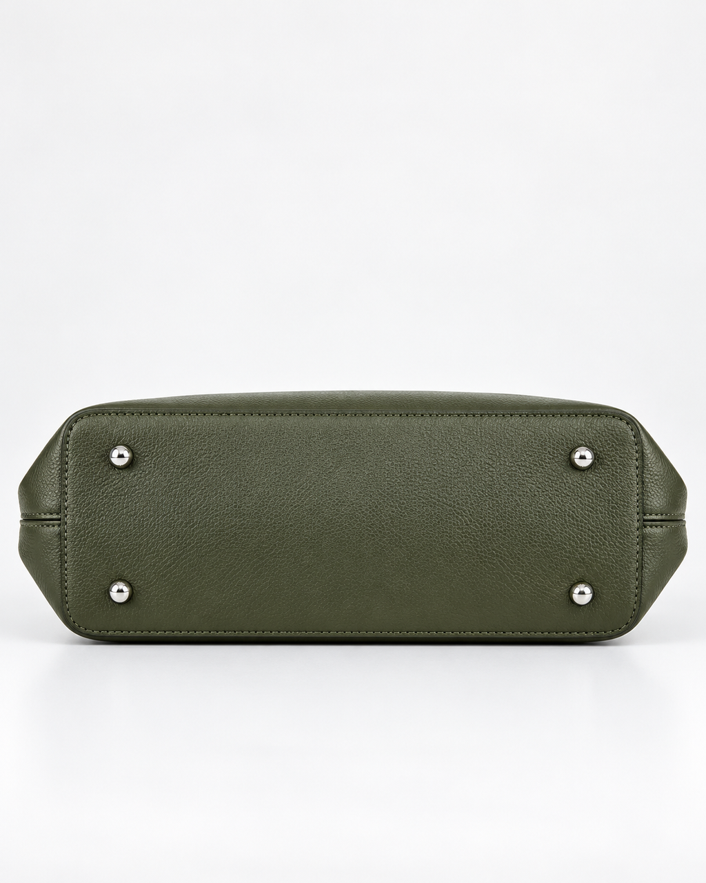 Borsa in Vera Pelle Verde Oliva Made in Italy