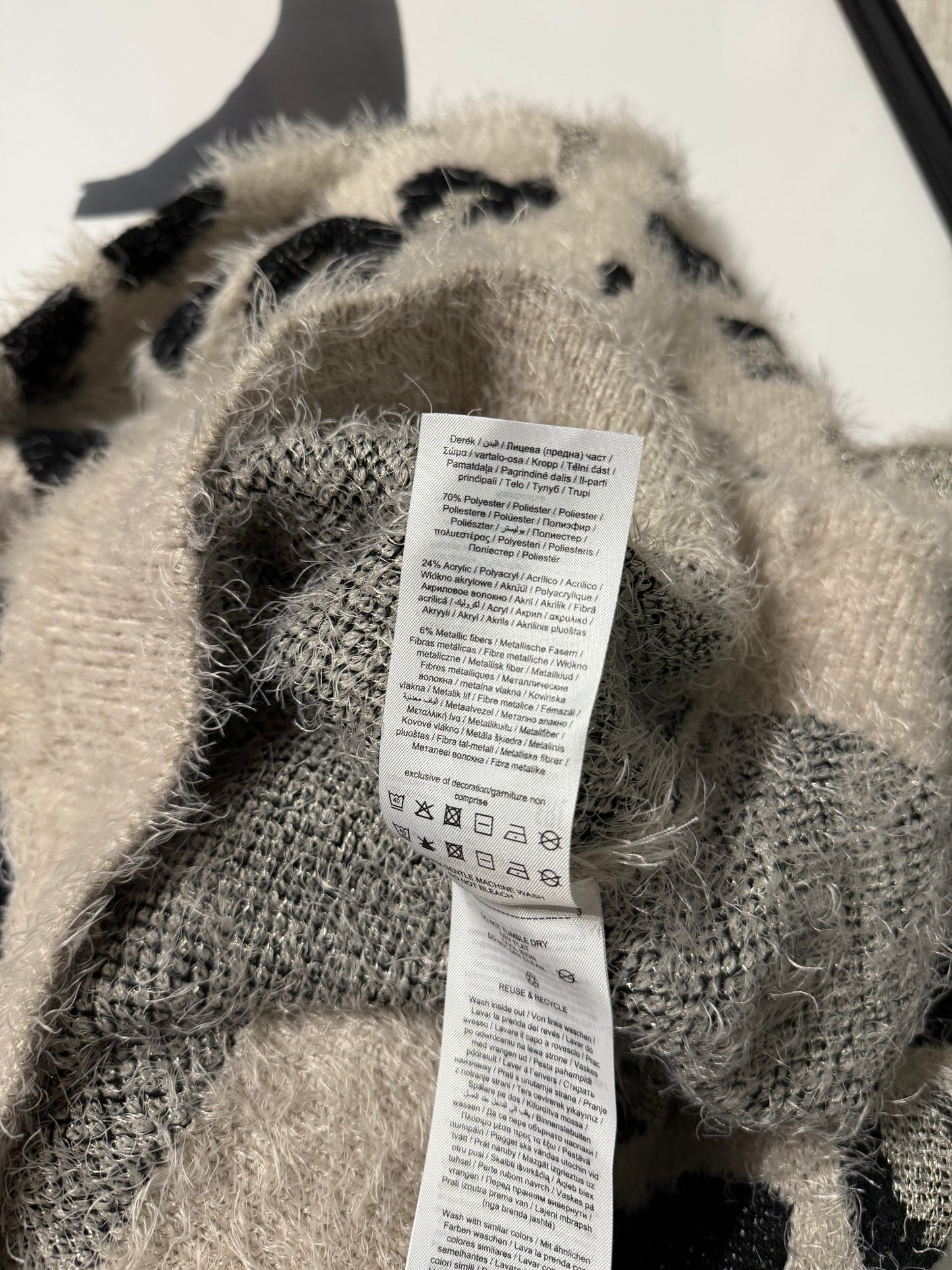 Maglioncino peluche maculato