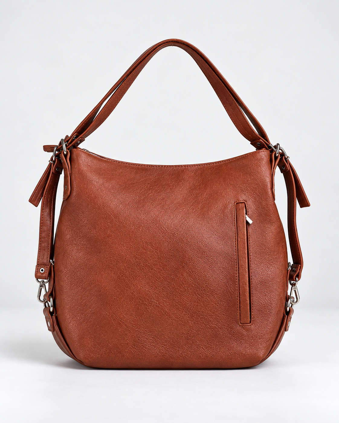 Borsa Vintage Cuoio Cognac 2 in 1 – A Spalla e Zaino