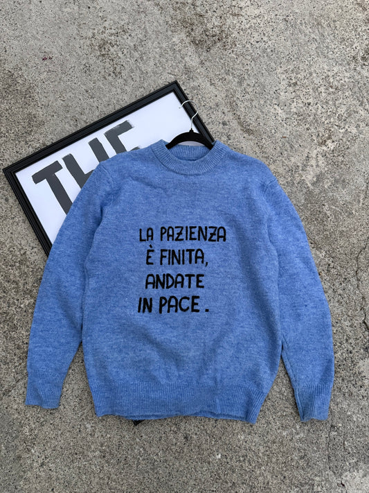 Maglioncino ‘Pazienza’ handmade