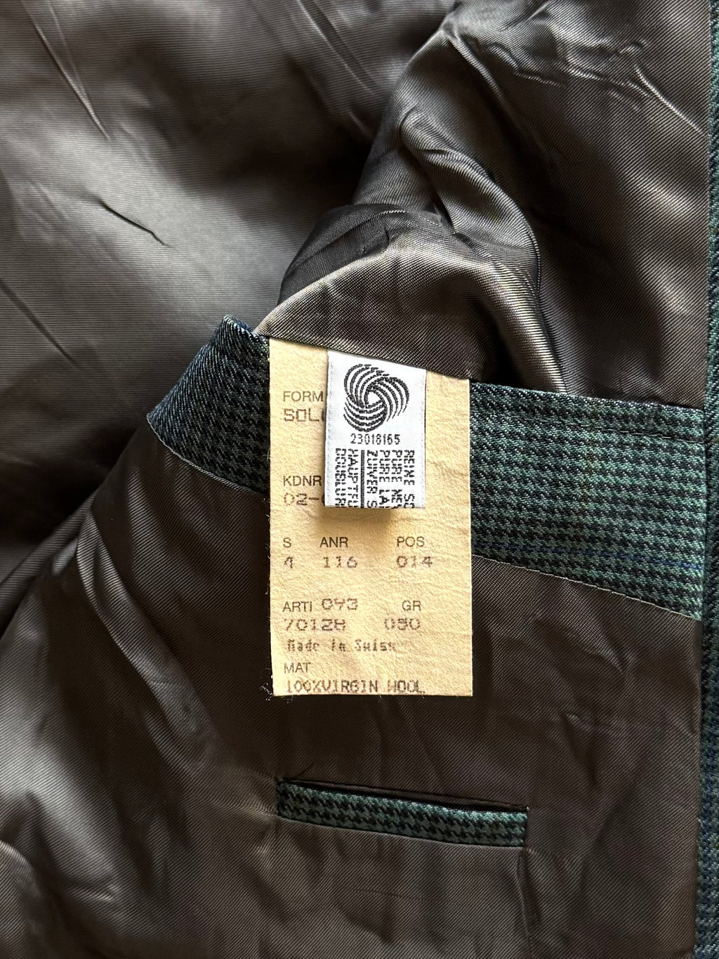 Blazer pied de poule ‘Se do fastidio’ handmade