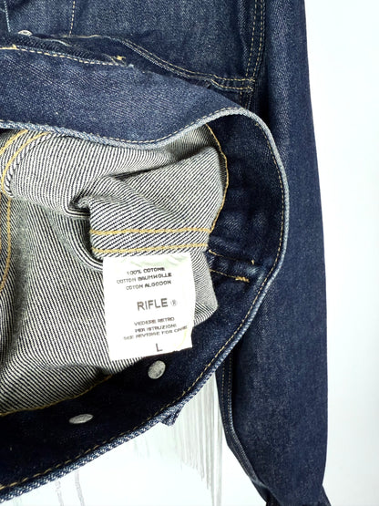 Giacca di jeans frange e patch