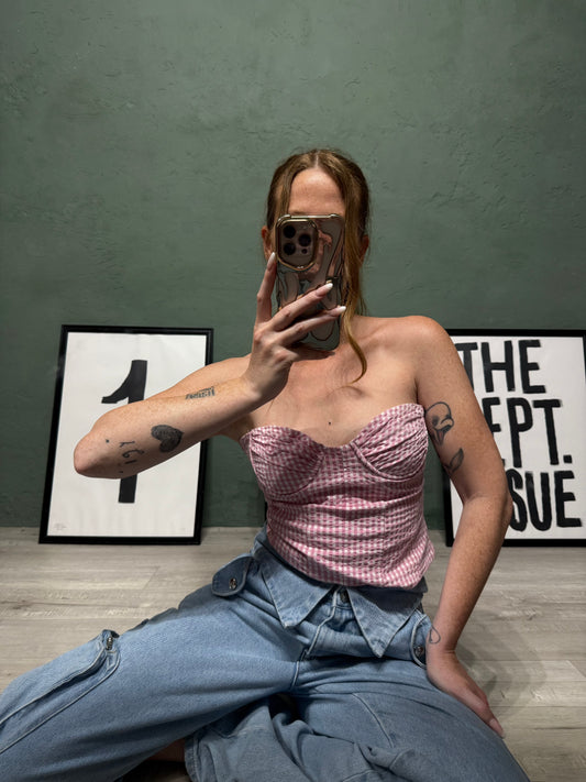 Top fascia vichy tg.S Zara