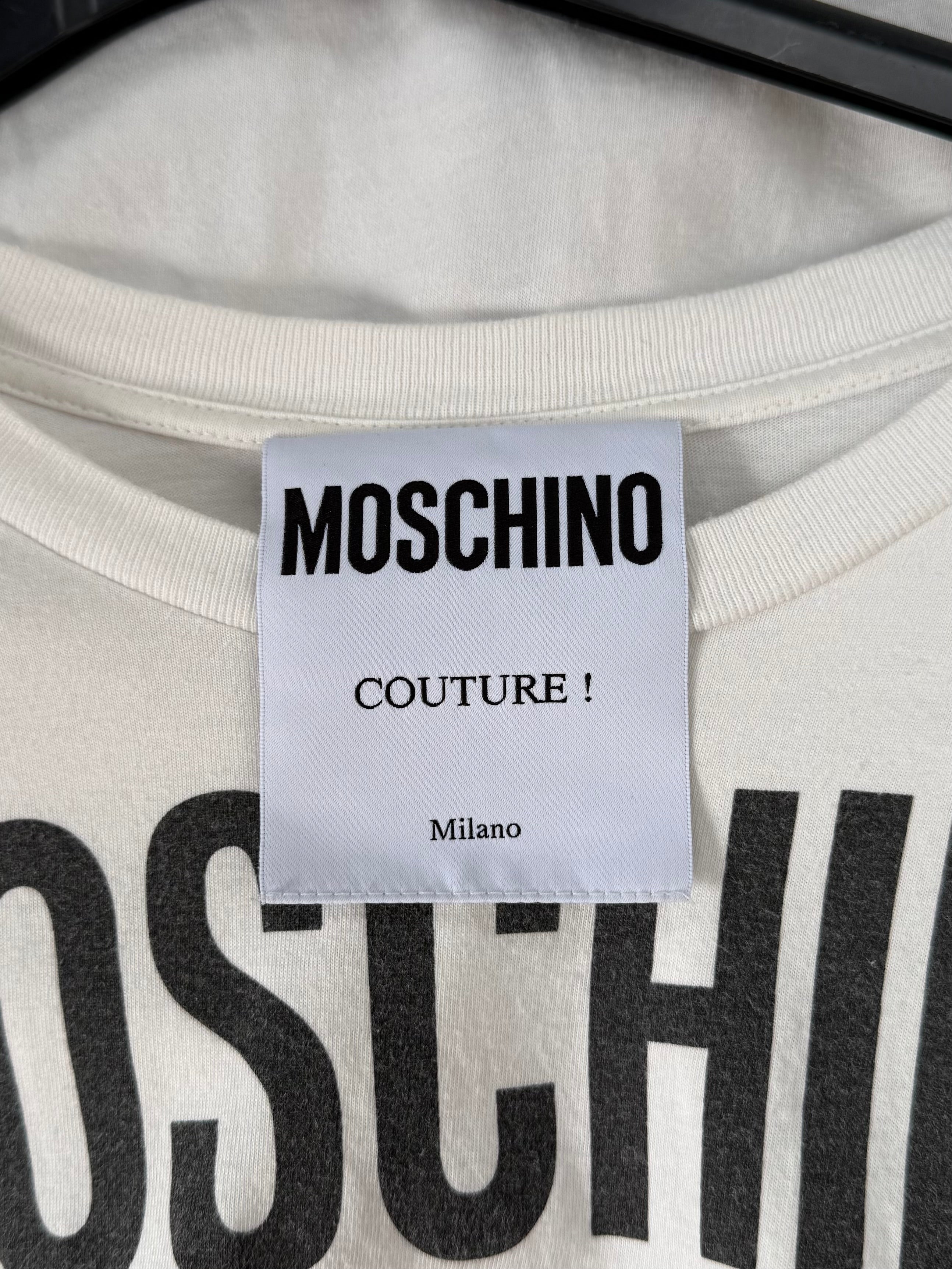 T-shirt over Moschino by Jeremy Scott