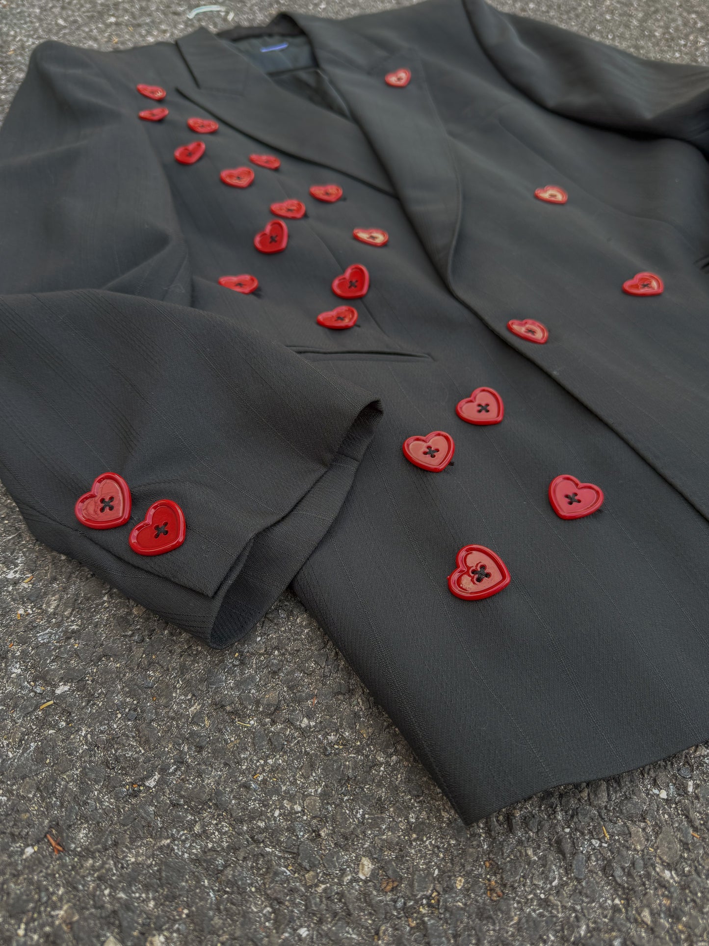 Blazer ‘explosion de cœurs’ handmade